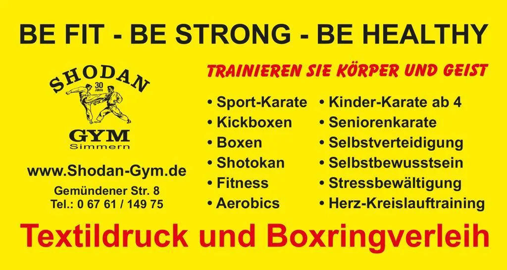 Shodan Gym Werbe-Banner